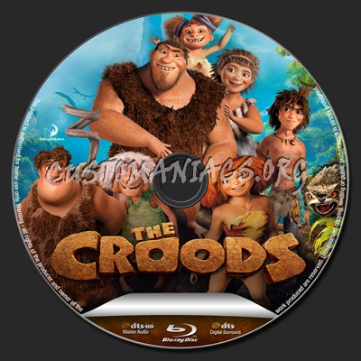 The Croods blu-ray label