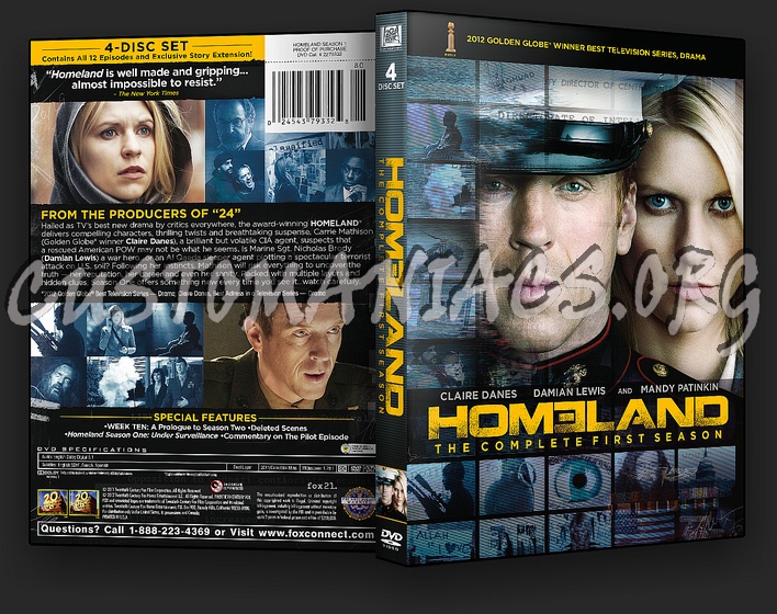 Homeland - Season 1 dvd cover