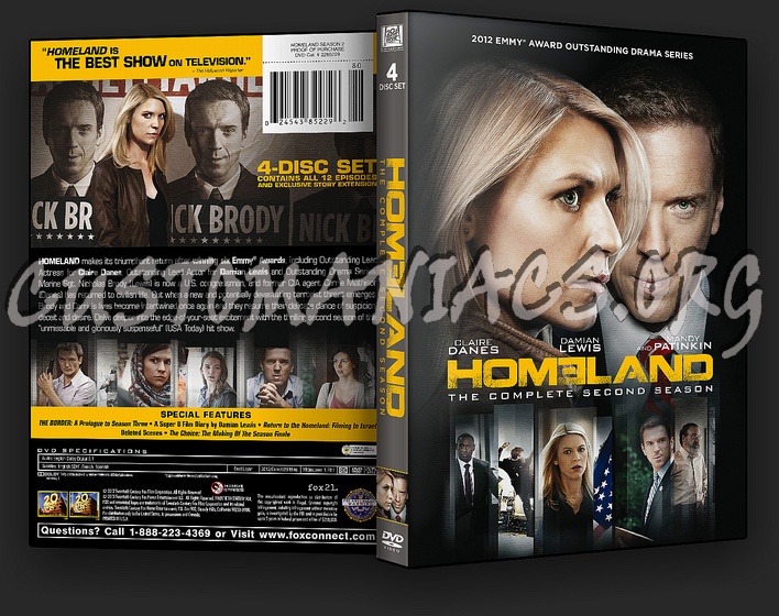 Homeland - Season 2 dvd cover