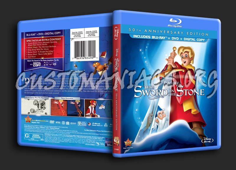 The Sword in the Stone blu-ray cover