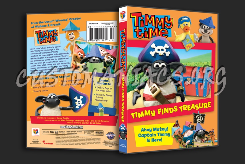 Timmy Time: Timmy Finds Treasure dvd cover