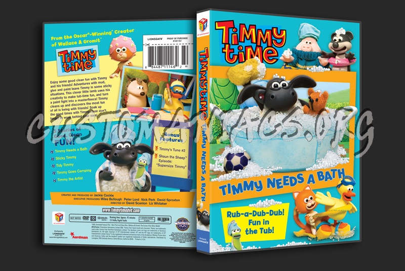 Timmy Time: Timmy Needs a Bath dvd cover