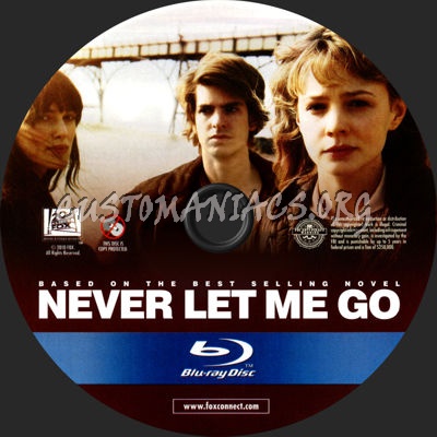 Never Let Me Go blu-ray label