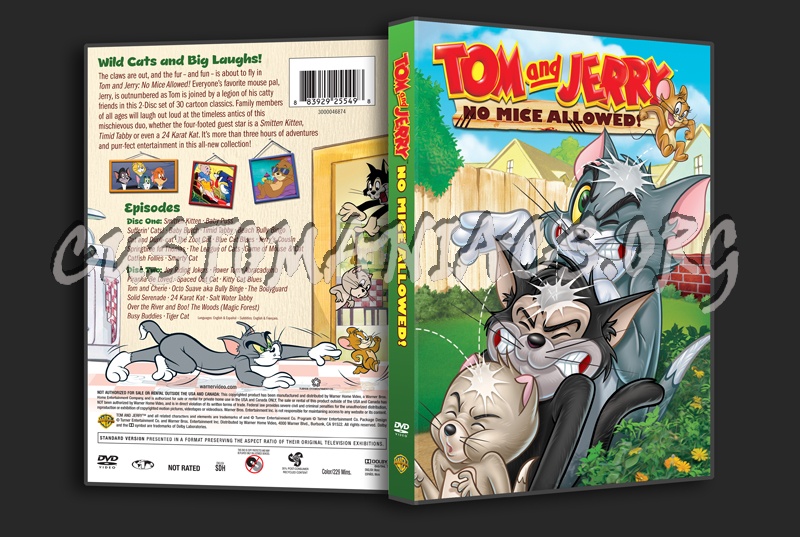 Tom and Jerry No Mice Allowed dvd cover