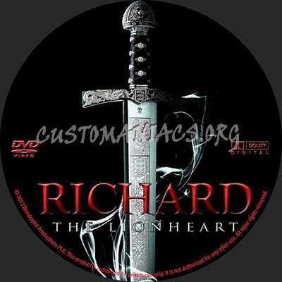 Richard The Lionheart dvd label