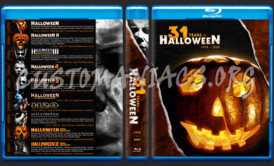 31 Years of Halloween Collection blu-ray cover