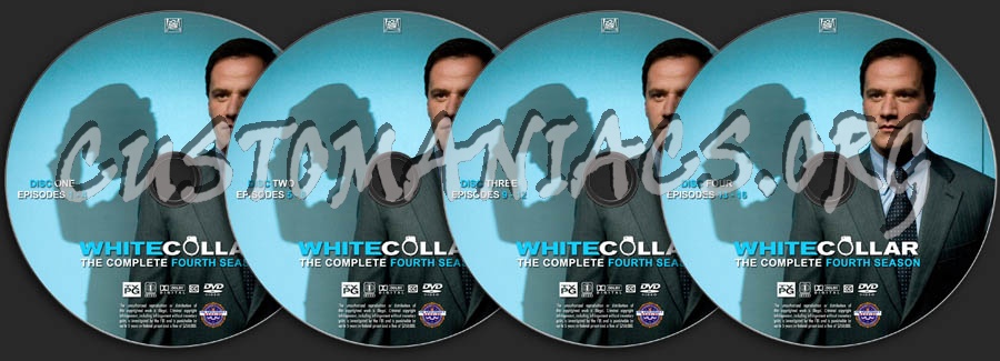 White Collar - Season 4 dvd label