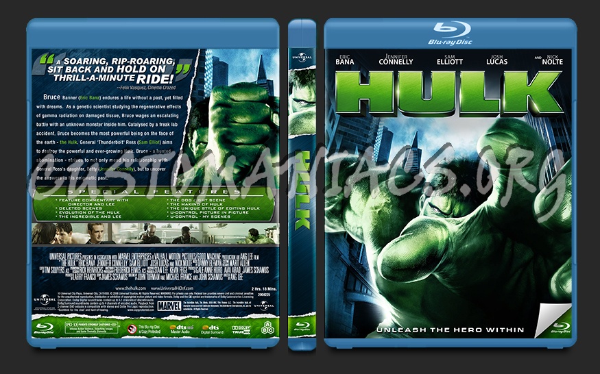 Hulk blu-ray cover