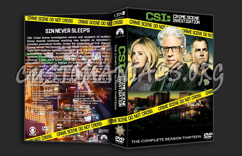 CSI Las Vegas - Season 13 dvd cover