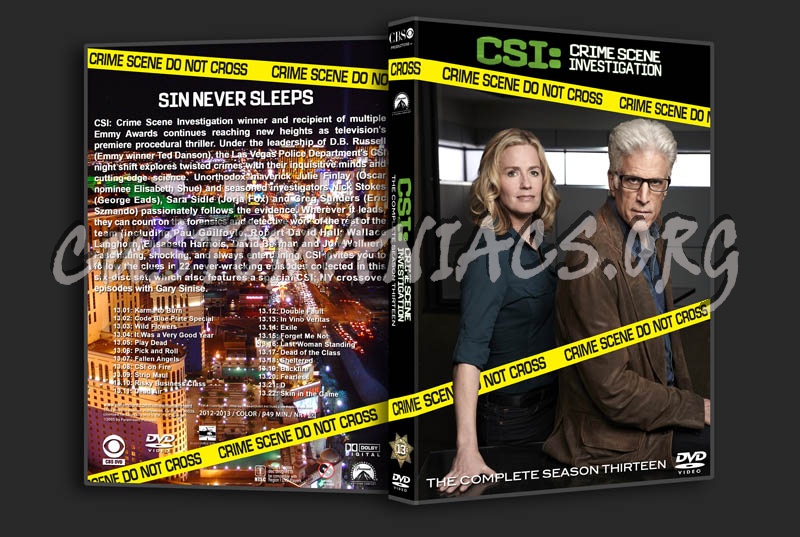 CSI Las Vegas - Season 13 dvd cover
