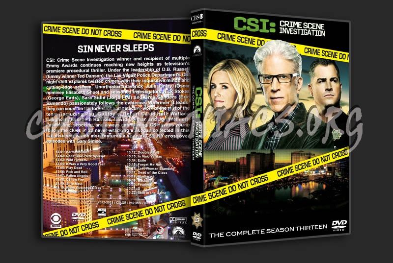 CSI Las Vegas - Season 13 dvd cover