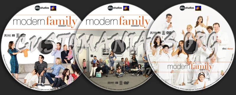 Modern Family - Season 4 dvd label