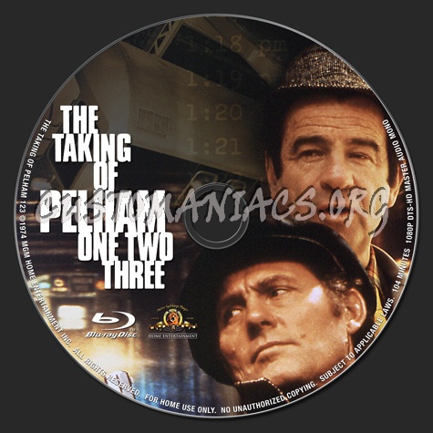 The Taking of Pelham 123 (One Two Three) blu-ray label