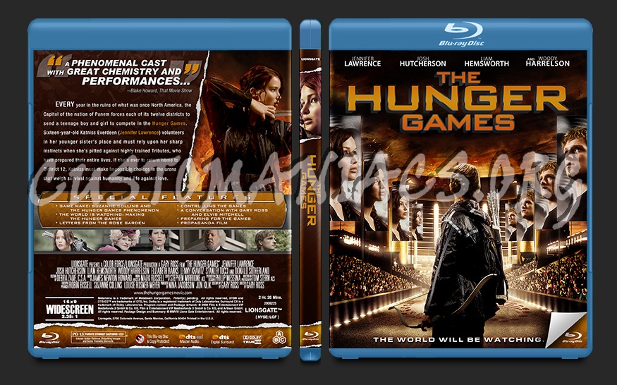 The Hunger Games blu-ray cover