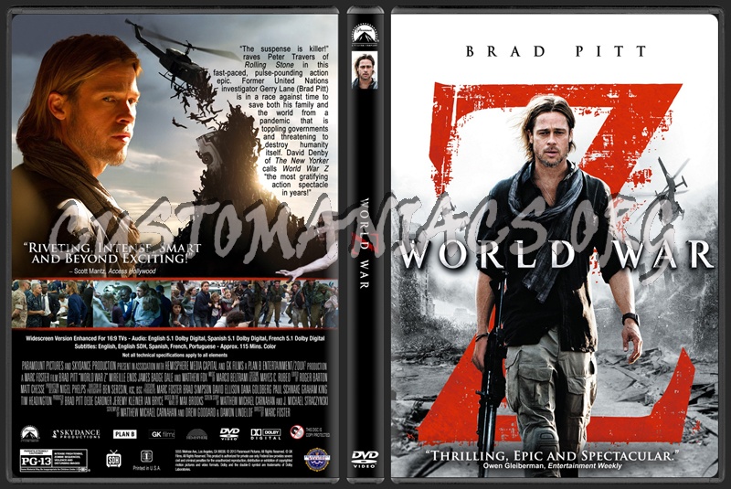 World War Z dvd cover