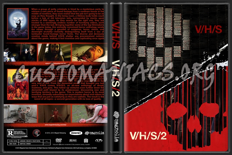 V/H/S V/H/S/2 Double Feature (VHS VHS 2 Collection) dvd cover