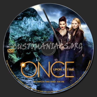 Once Upon A Time season 3 dvd label