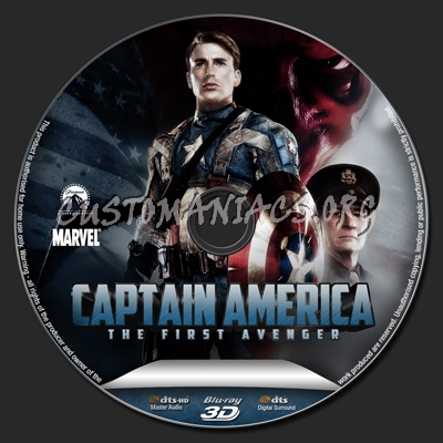 Captain America The Winter Soldier blu-ray label