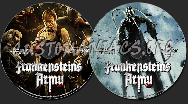 Frankenstein's Army dvd label