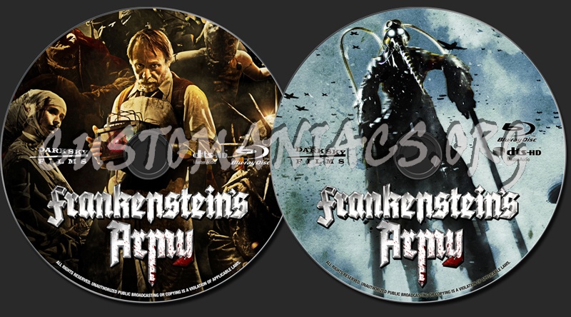 Frankenstein's Army blu-ray label