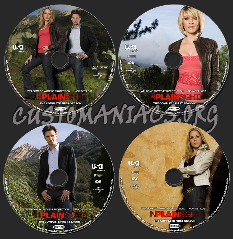 In Plain Sight - Season 1 dvd label