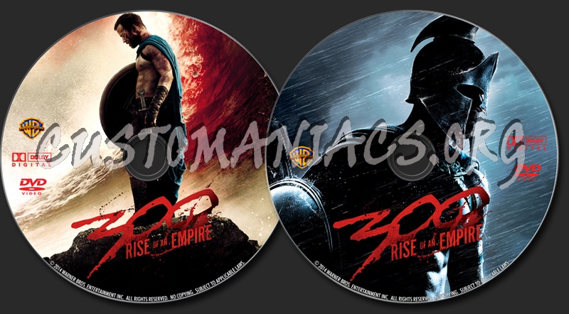 300 Rise of an Empire dvd label