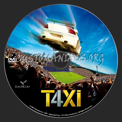 Taxi 4 dvd label