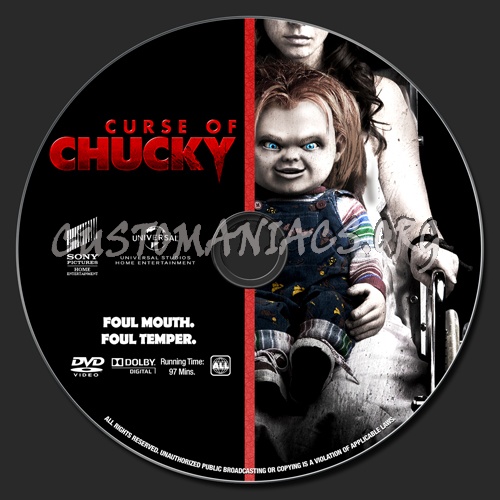 Curse of Chucky dvd label