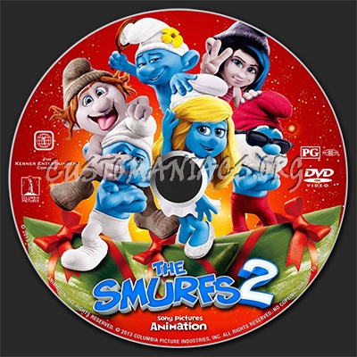 The Smurfs 2 dvd label
