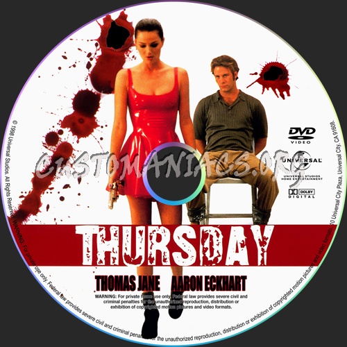 Thursday dvd label