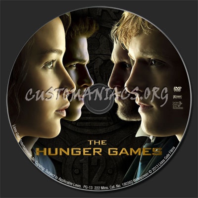 The Hunger Games 2013 dvd label