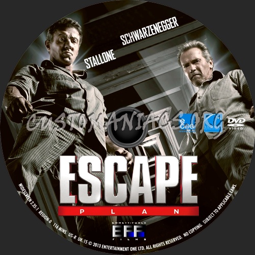 Escape Plan (2013) dvd label