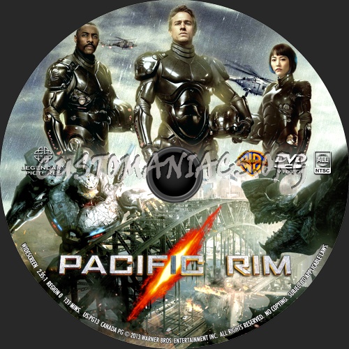 Pacific Rim (2013) dvd label