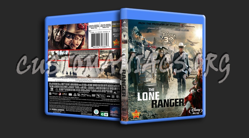 The Lone Ranger 3d blu-ray cover