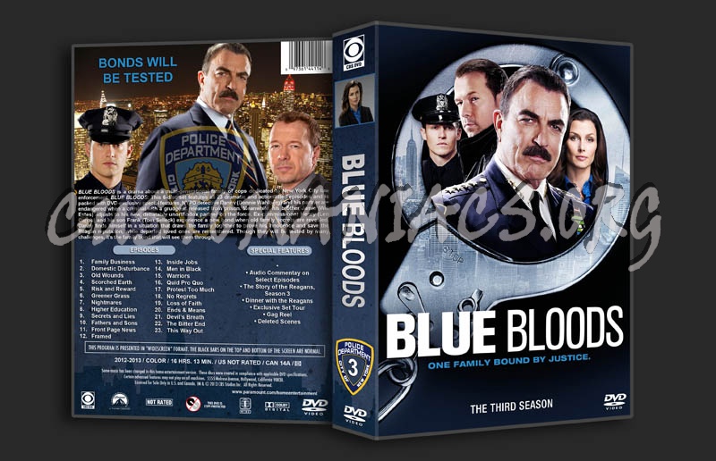 Blue Bloods - Season 3 dvd cover