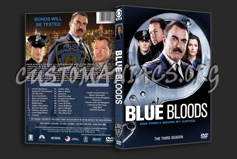 Blue Bloods - Season 3 dvd cover