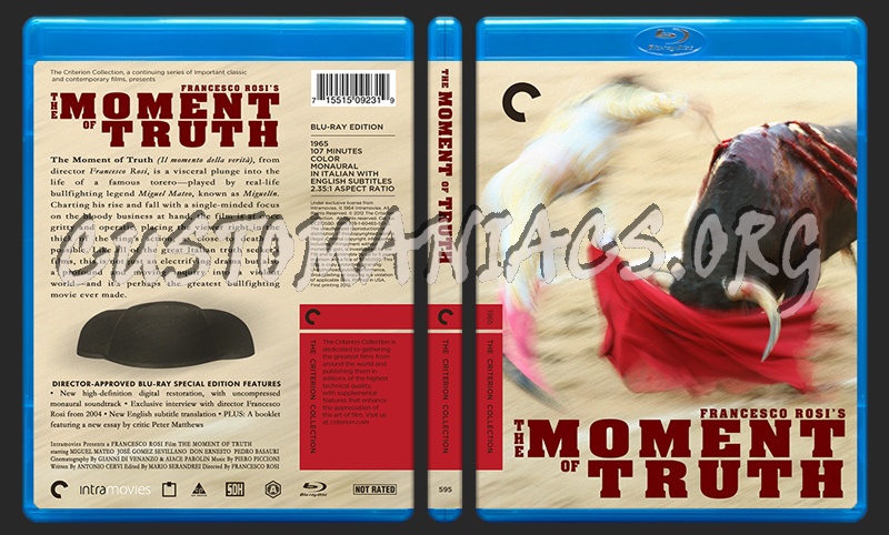 595 - The Moment of Truth blu-ray cover
