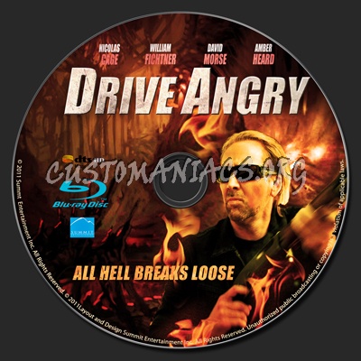 Drive Angry blu-ray label