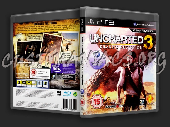 Uncharted 3: Drake's Deception dvd cover