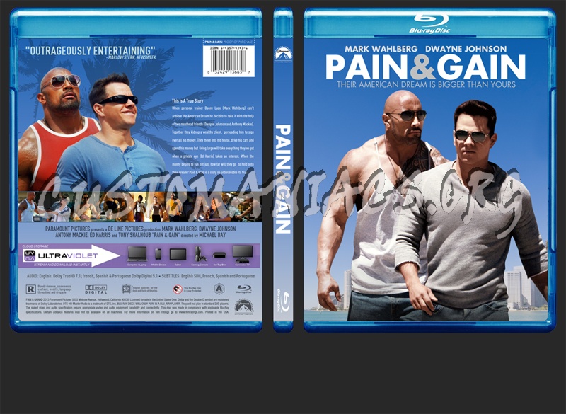 Pain and Gain blu-ray cover