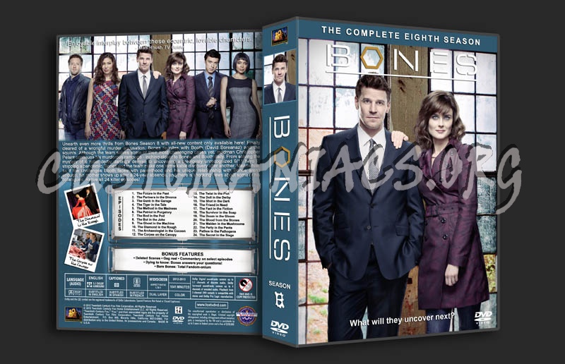 Bones - Season 8 dvd cover