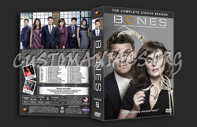 Bones - Season 8 dvd cover