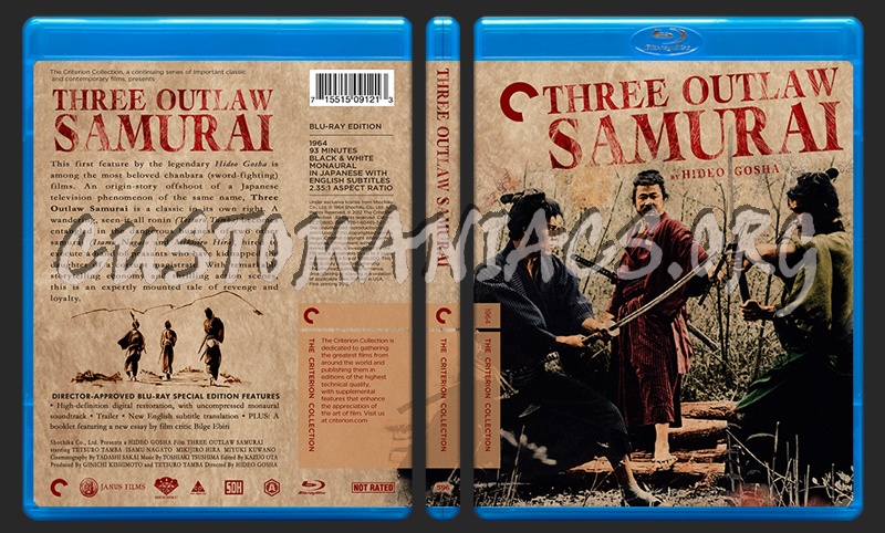 596 - Three Outlaw Samurai blu-ray cover