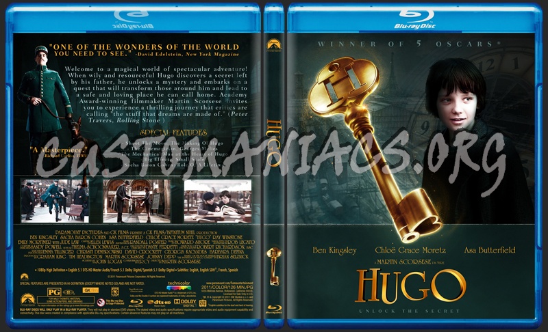 Hugo blu-ray cover