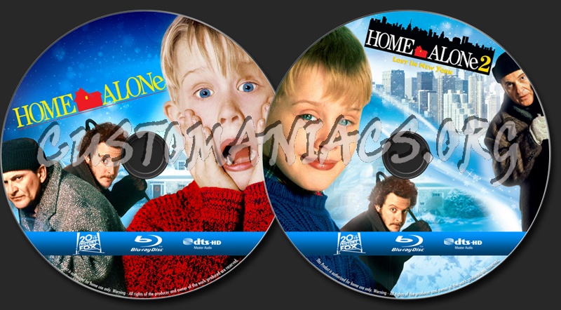 Home Alone / Home Alone 2 blu-ray label