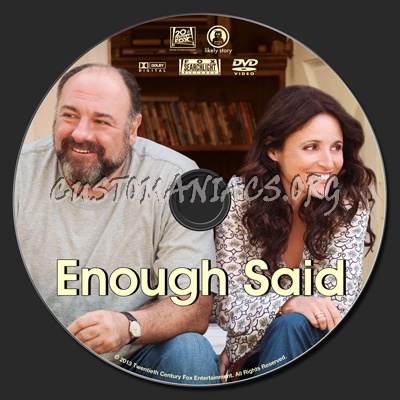 Enough Said dvd label