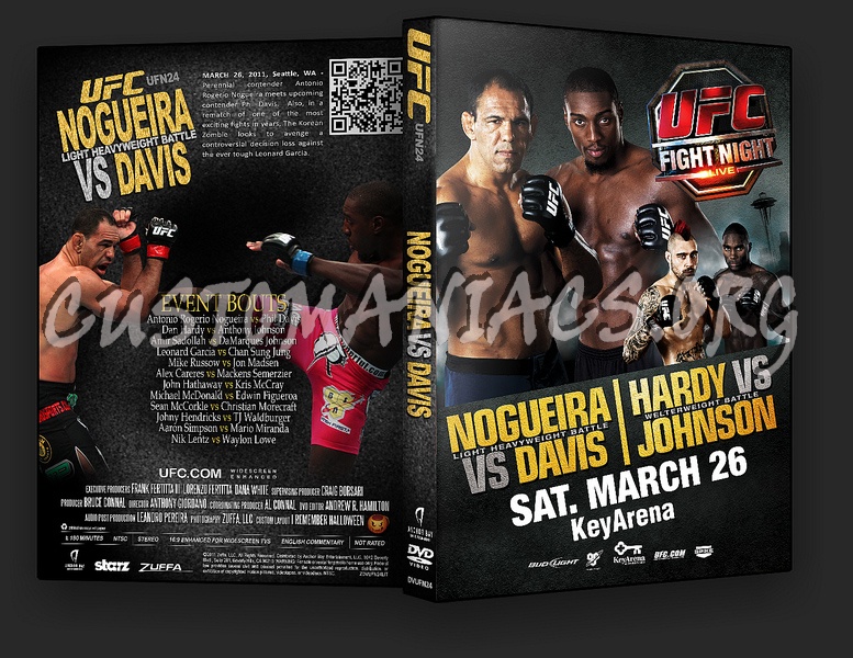 UFC UFN 24: Nogueira vs. Davis dvd cover