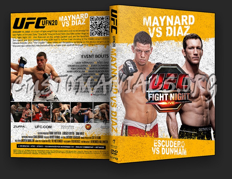 UFC UFN 20: Maynard vs. Diaz dvd cover