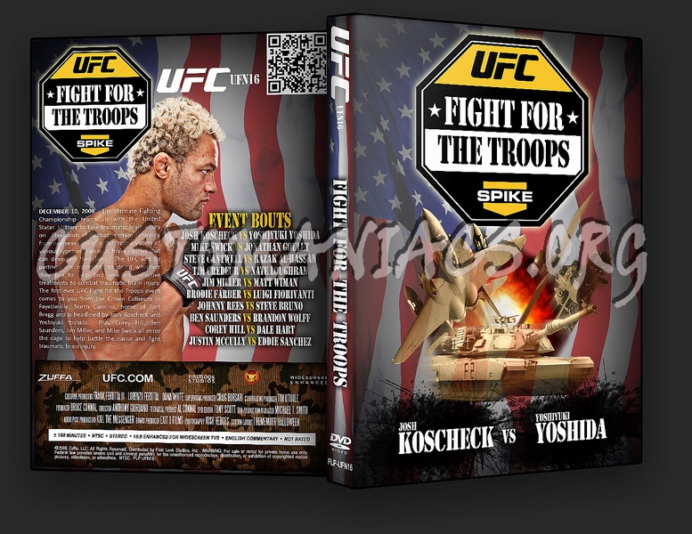 UFC UFN 16: Fight for the Troops dvd cover