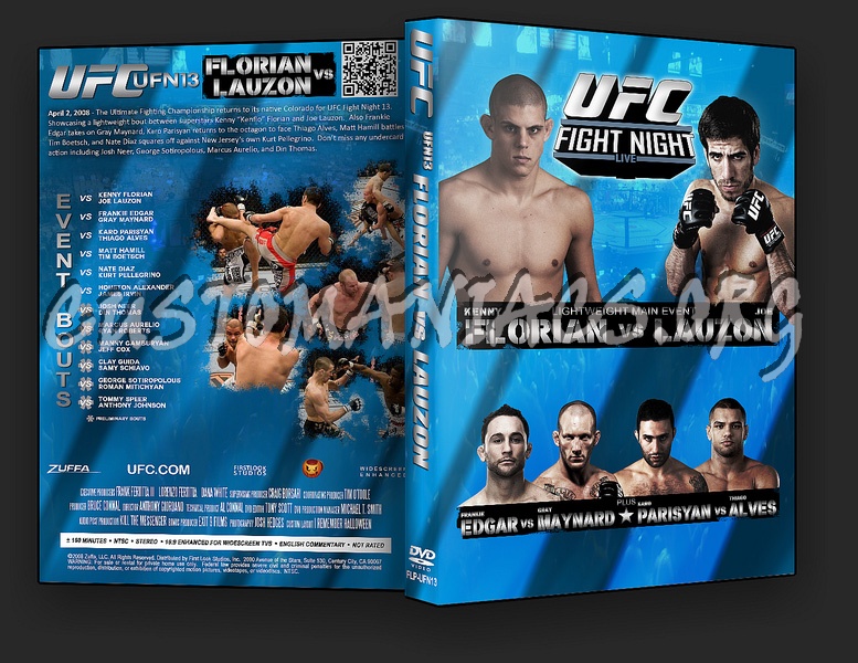 UFC UFN 13: Florian vs. Lauzon dvd cover